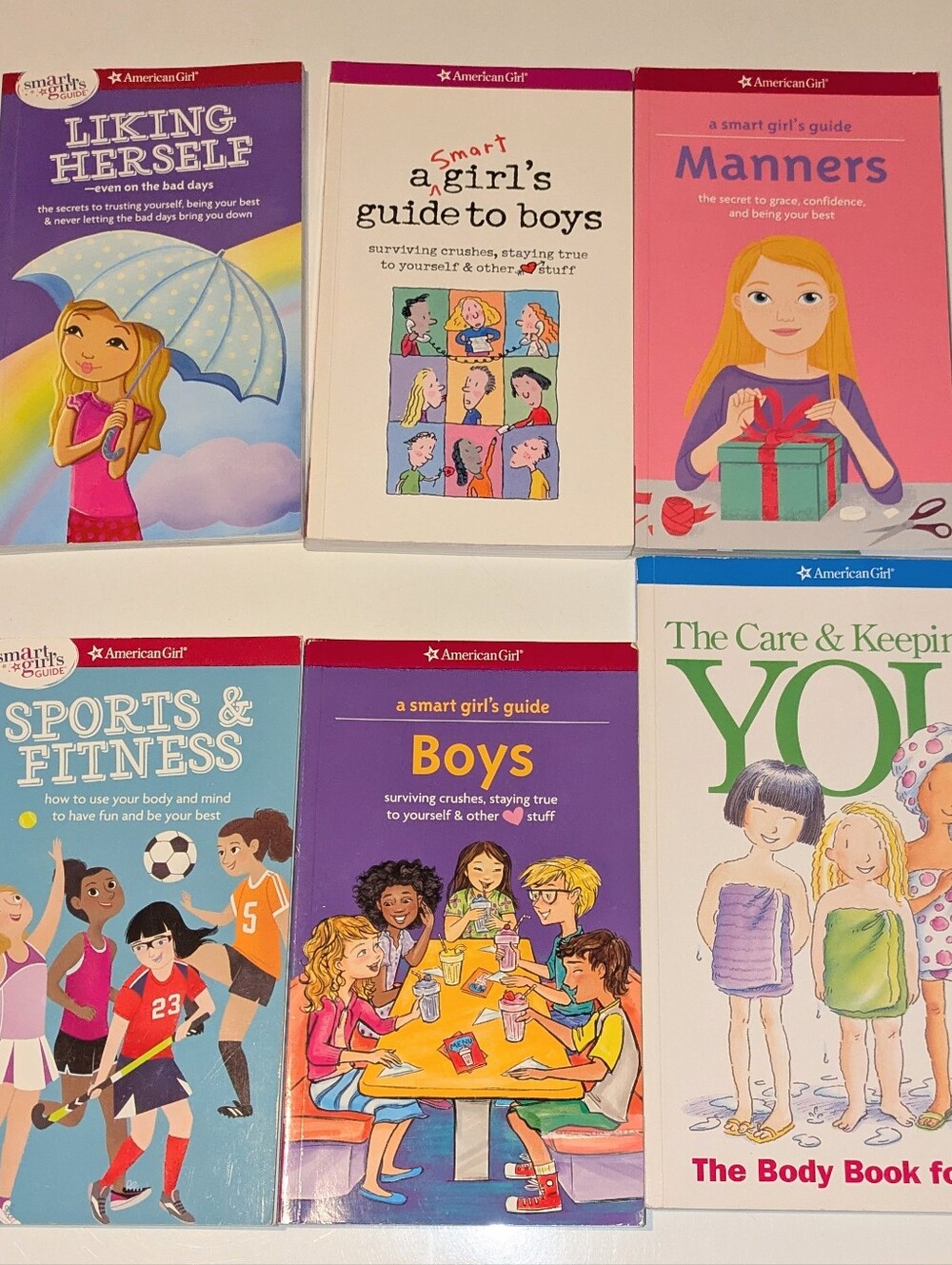 American Girl Set of 6 UNUSED Books for Summer Reading
